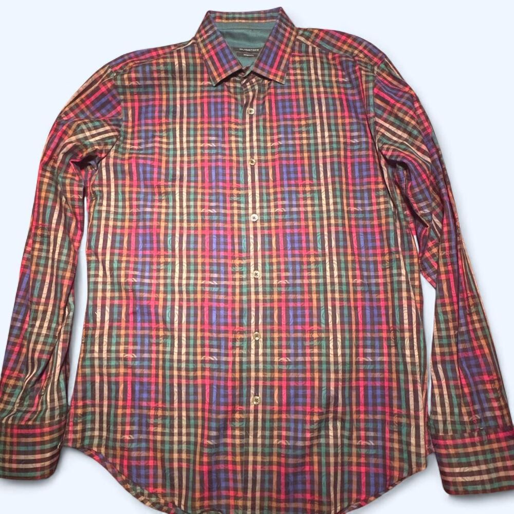 Bugatchi Men's multi Shirt
